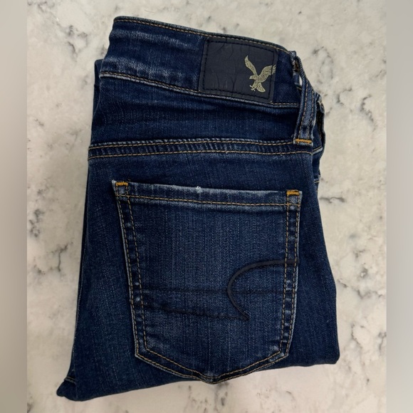 American Eagle Outfitters Distressed Knees Jeggings - Size: 00 - Picture 1 of 5